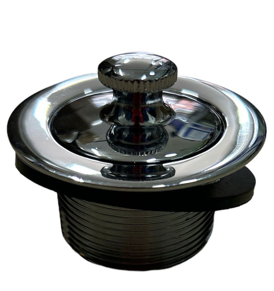 Desagüe cromado con tapón